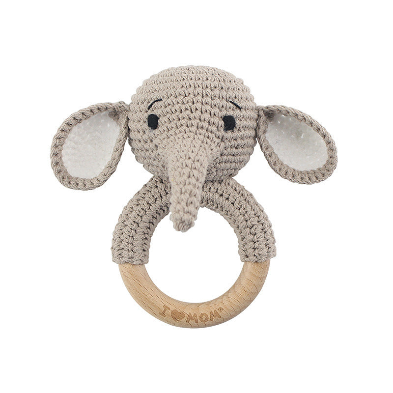 KloGoo™ Handmade Wool Baby Rattle Teething Toy