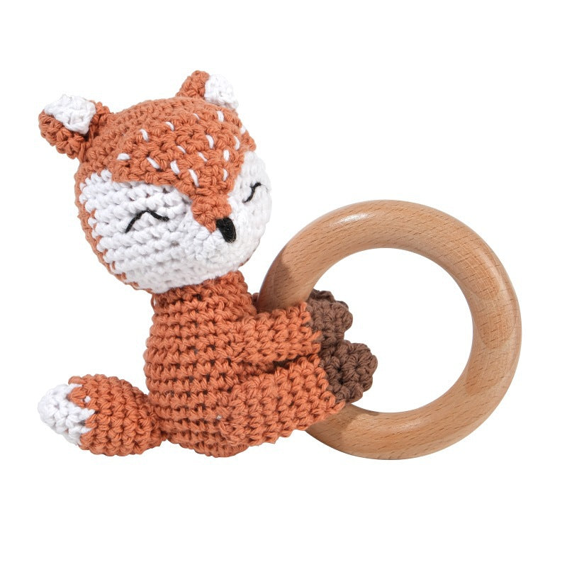 KloGoo™ Handmade Wool Baby Rattle Teething Toy