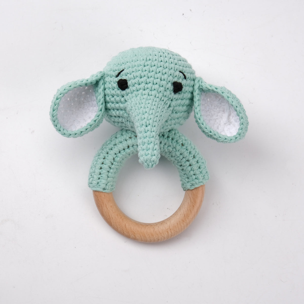 KloGoo™ Handmade Wool Baby Rattle Teething Toy