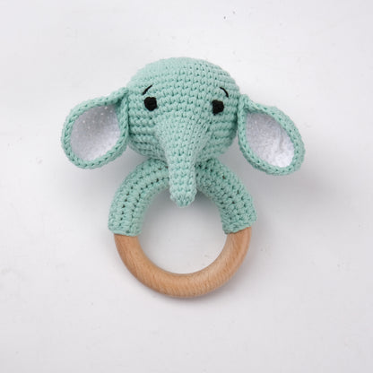 KloGoo™ Handmade Wool Baby Rattle Teething Toy