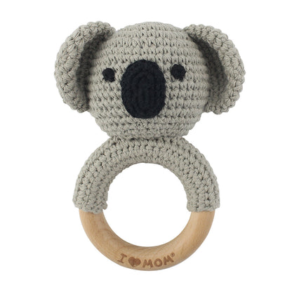 KloGoo™ Handmade Wool Baby Rattle Teething Toy