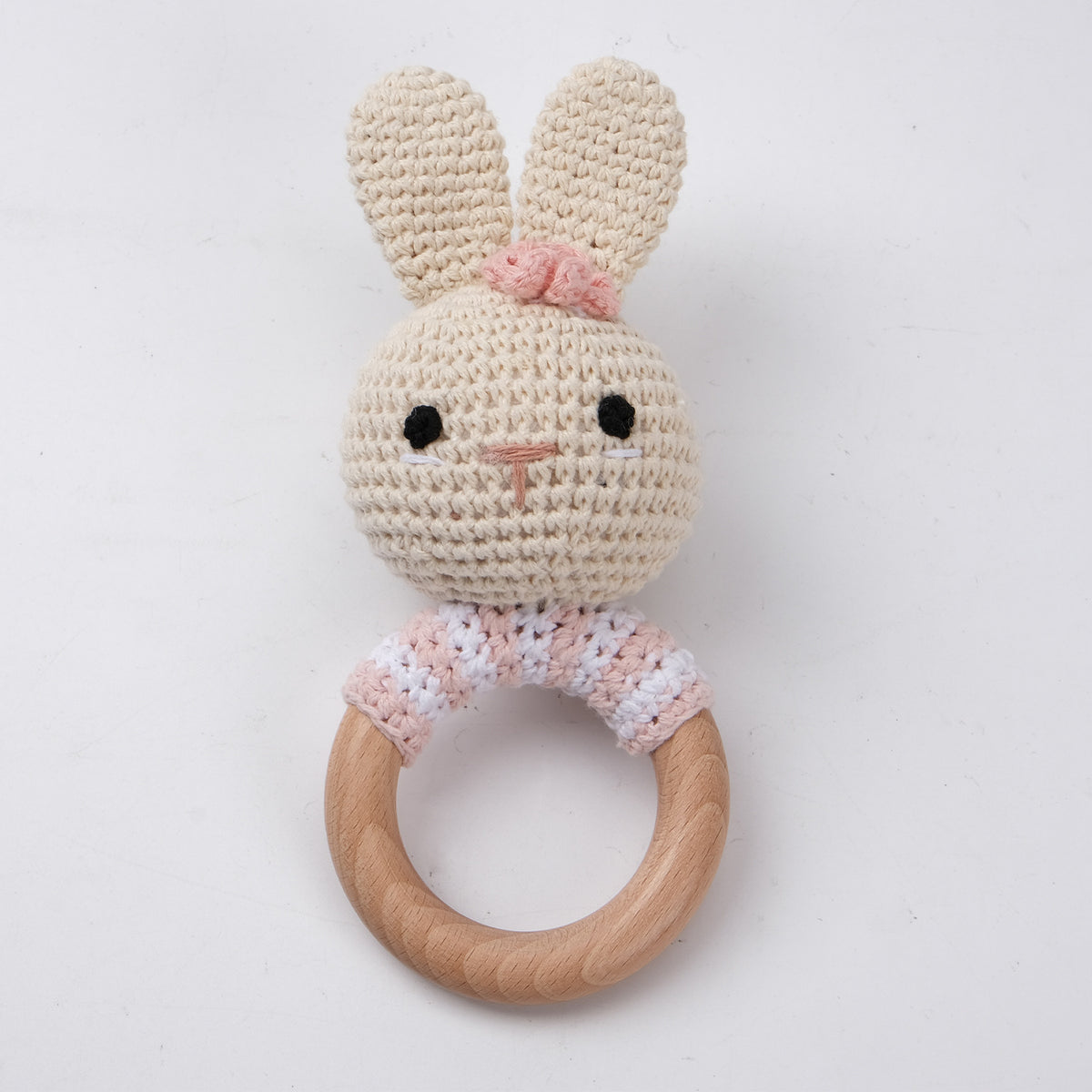 KloGoo™ Handmade Wool Baby Rattle Teething Toy