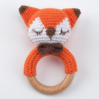 KloGoo™ Handmade Wool Baby Rattle Teething Toy
