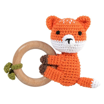 KloGoo™ Handmade Wool Baby Rattle Teething Toy