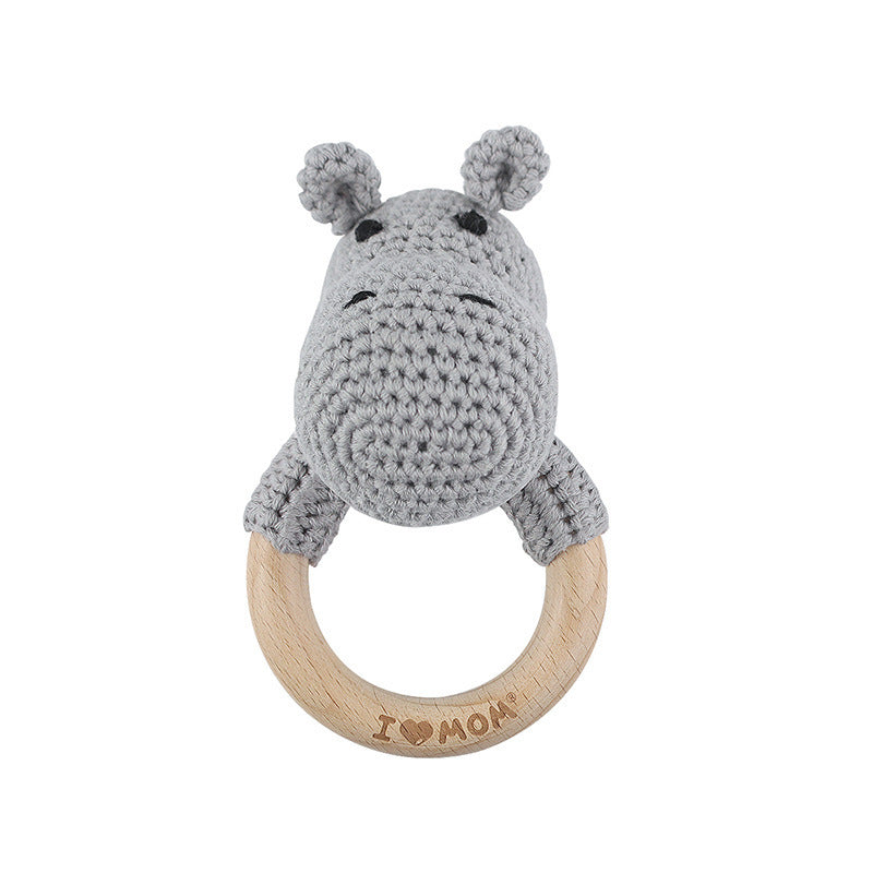 KloGoo™ Handmade Wool Baby Rattle Teething Toy