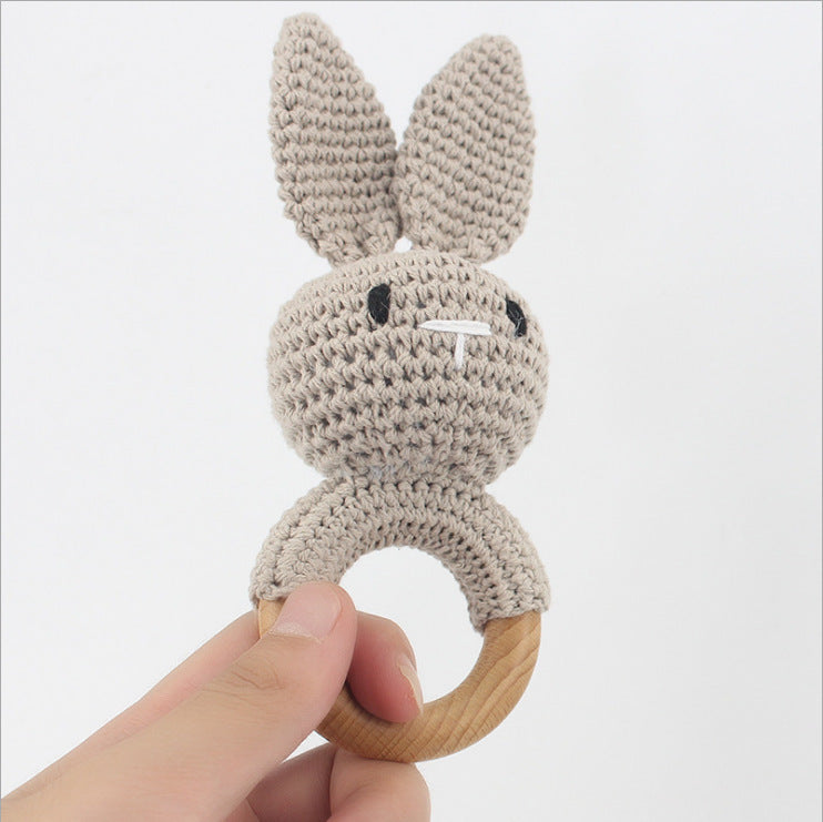 KloGoo™ Handmade Wool Baby Rattle Teething Toy