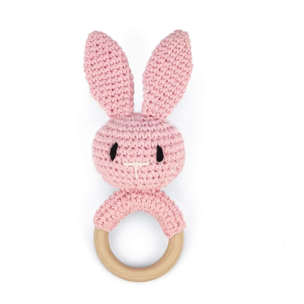 KloGoo™ Handmade Wool Baby Rattle Teething Toy