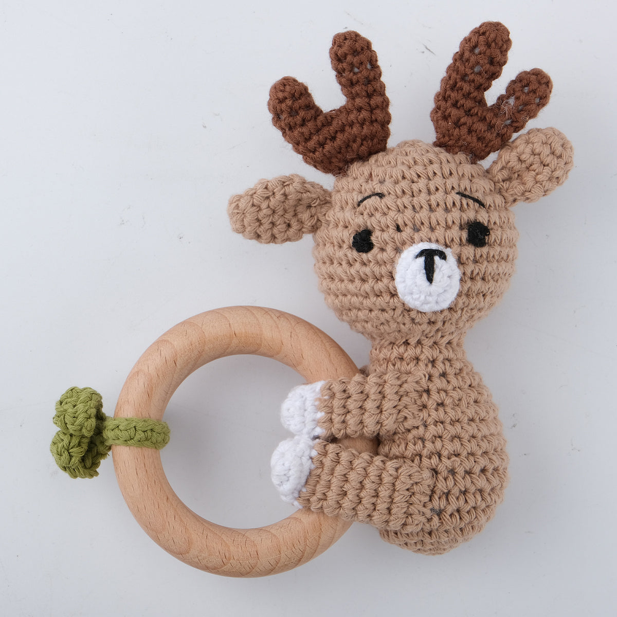 KloGoo™ Handmade Wool Baby Rattle Teething Toy