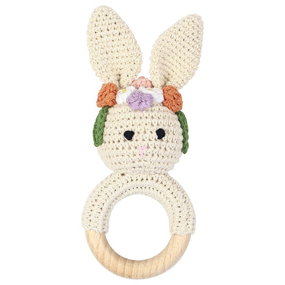 KloGoo™ Handmade Wool Baby Rattle Teething Toy