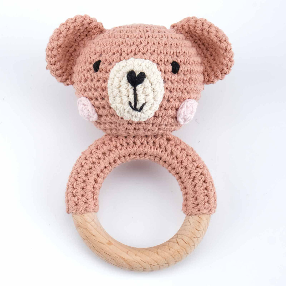 KloGoo™ Handmade Wool Baby Rattle Teething Toy