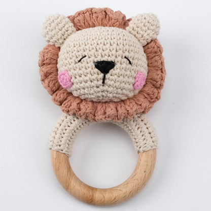 KloGoo™ Handmade Wool Baby Rattle Teething Toy