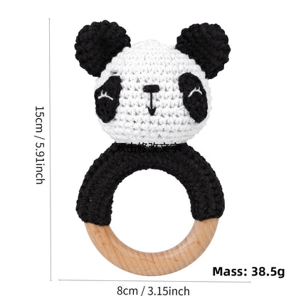 KloGoo™ Handmade Wool Baby Rattle Teething Toy
