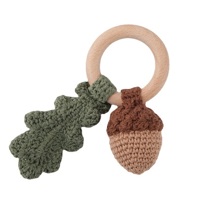KloGoo™ Handmade Wool Baby Rattle Teething Toy
