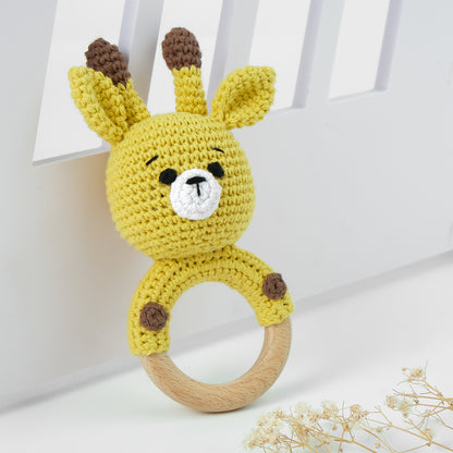 KloGoo™ Handmade Wool Baby Rattle Teething Toy
