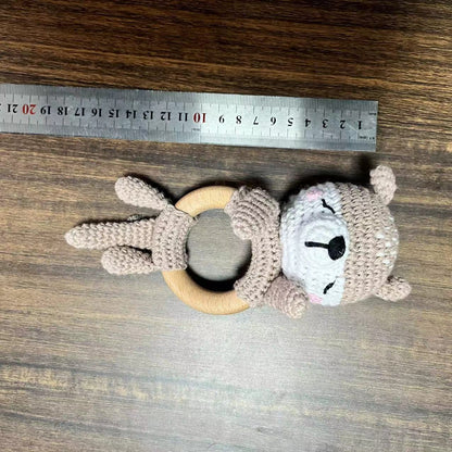 KloGoo™ Handmade Wool Baby Rattle Teething Toy