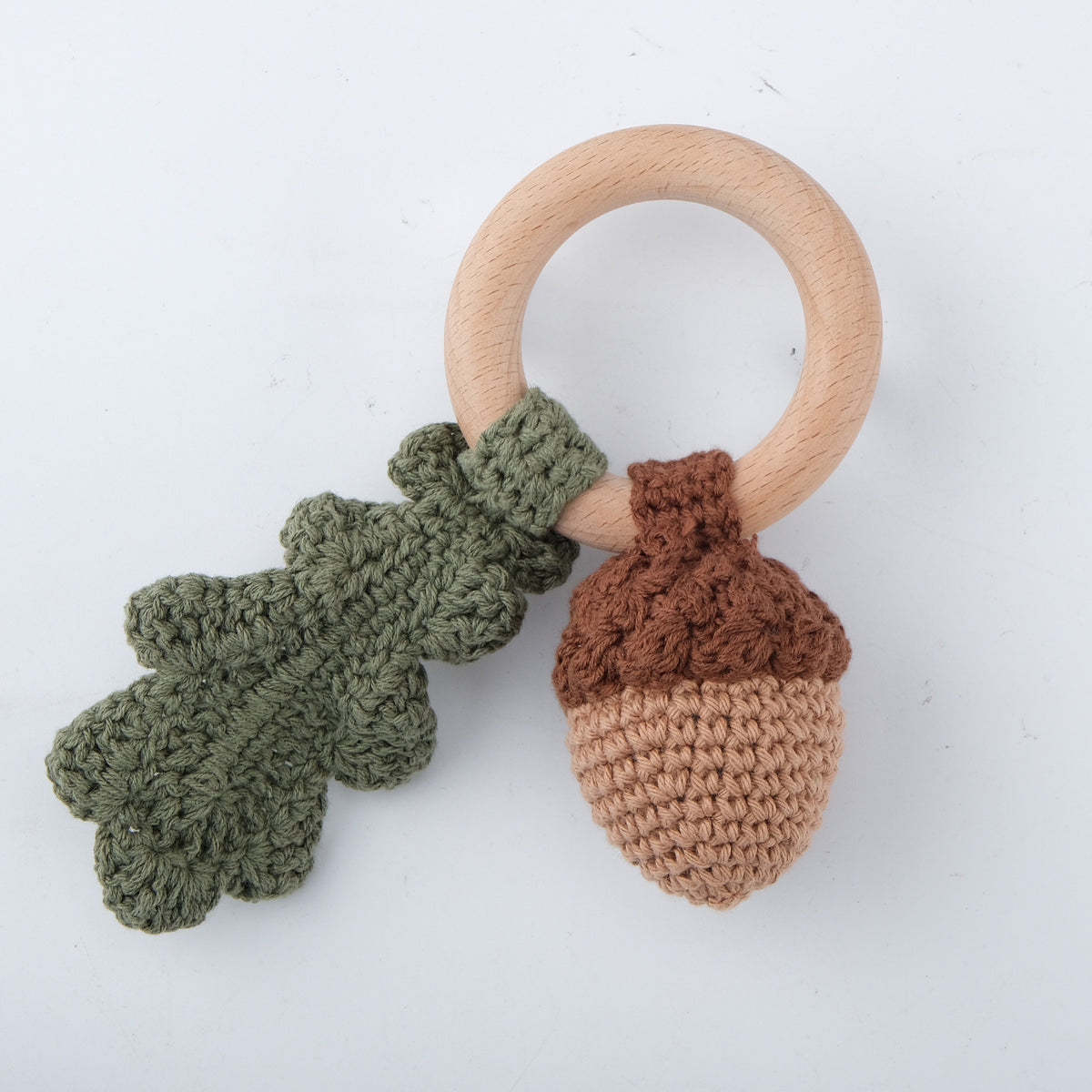 KloGoo™ Handmade Wool Baby Rattle Teething Toy