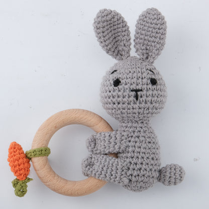 KloGoo™ Handmade Wool Baby Rattle Teething Toy