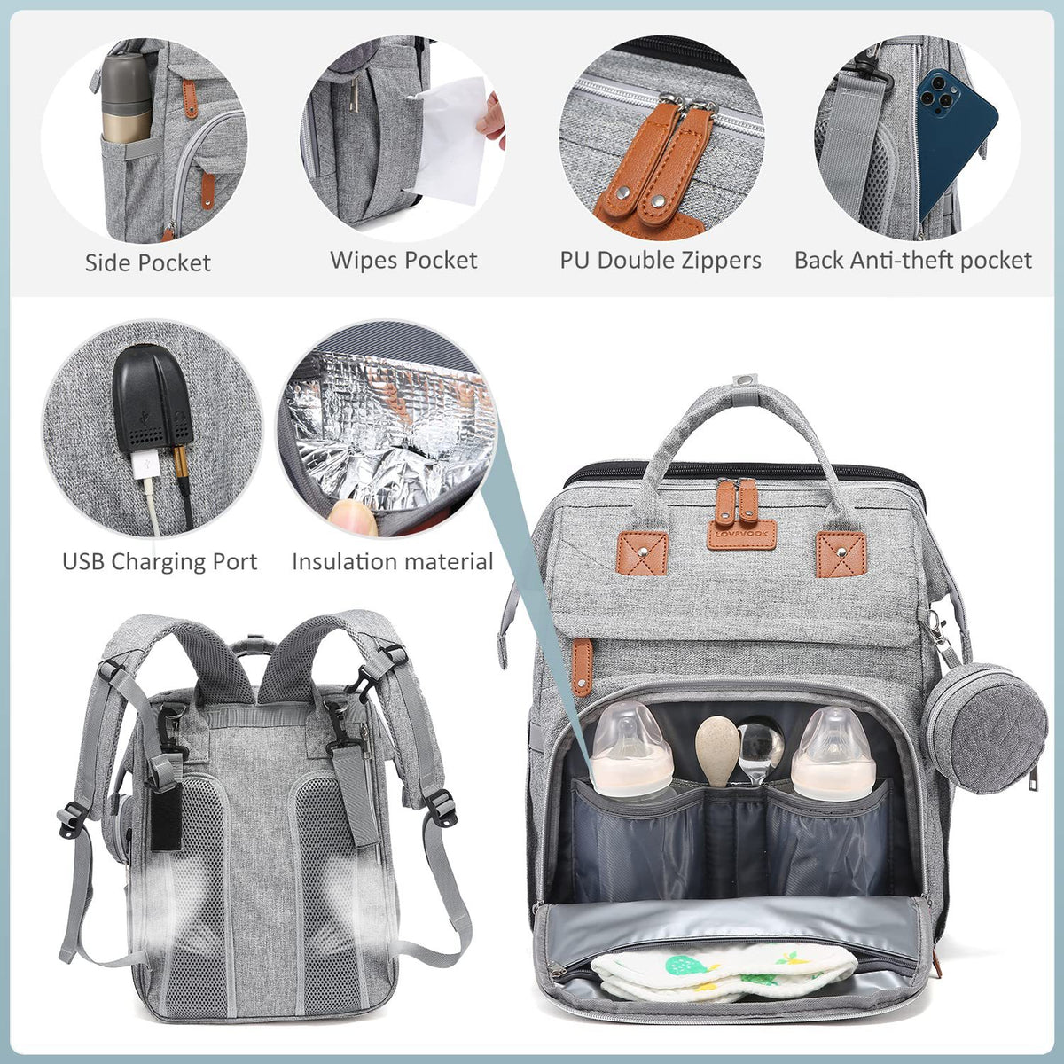 KloGoo™ BabyGo All-in-1 Smart Backpack