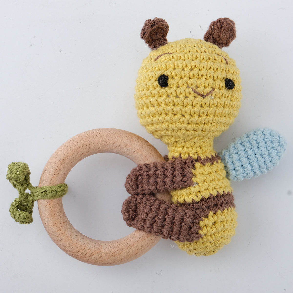 KloGoo™ Handmade Wool Baby Rattle Teething Toy
