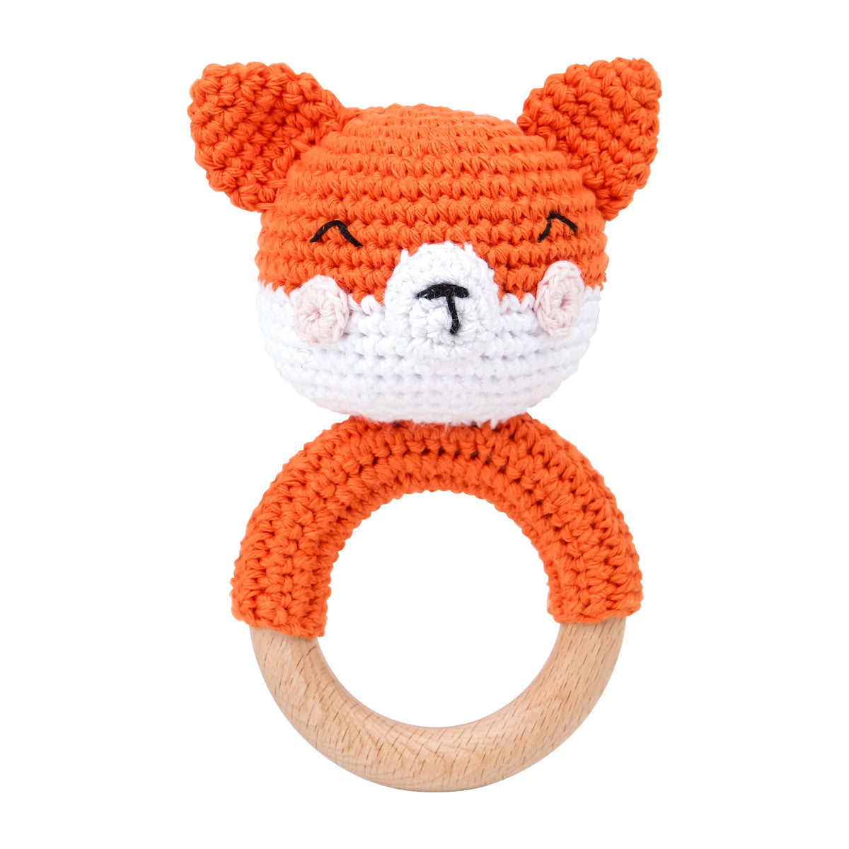 KloGoo™ Handmade Wool Baby Rattle Teething Toy