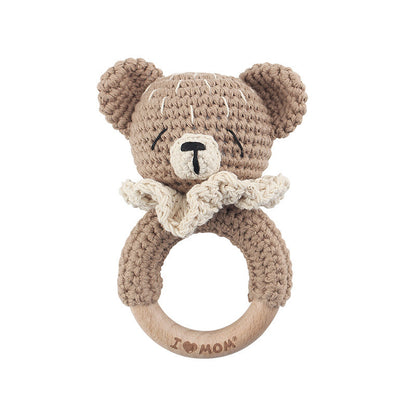 KloGoo™ Handmade Wool Baby Rattle Teething Toy