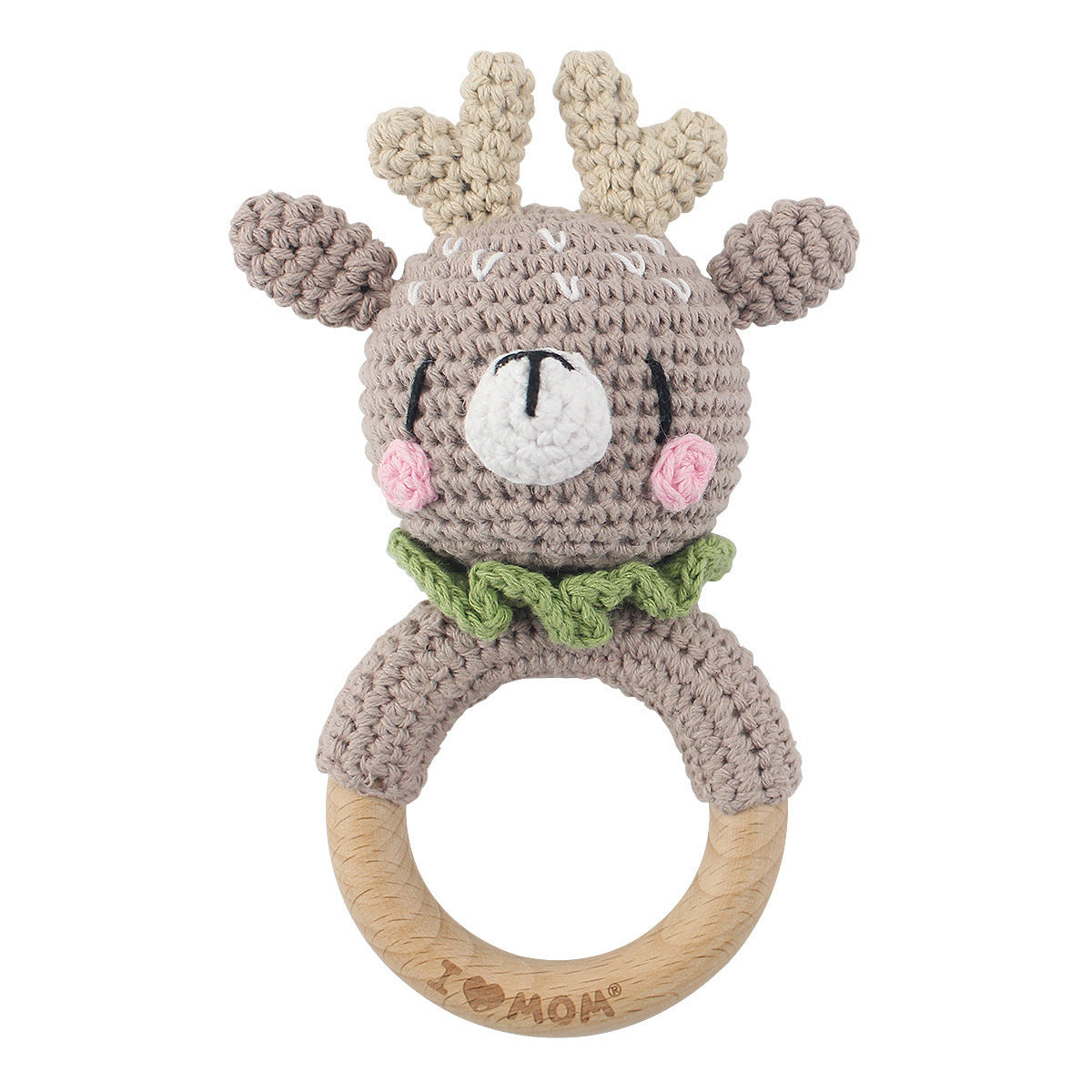 KloGoo™ Handmade Wool Baby Rattle Teething Toy