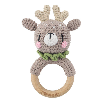 KloGoo™ Handmade Wool Baby Rattle Teething Toy