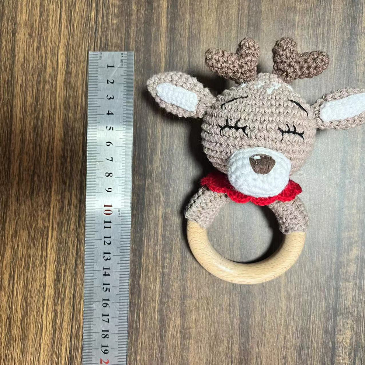 KloGoo™ Handmade Wool Baby Rattle Teething Toy