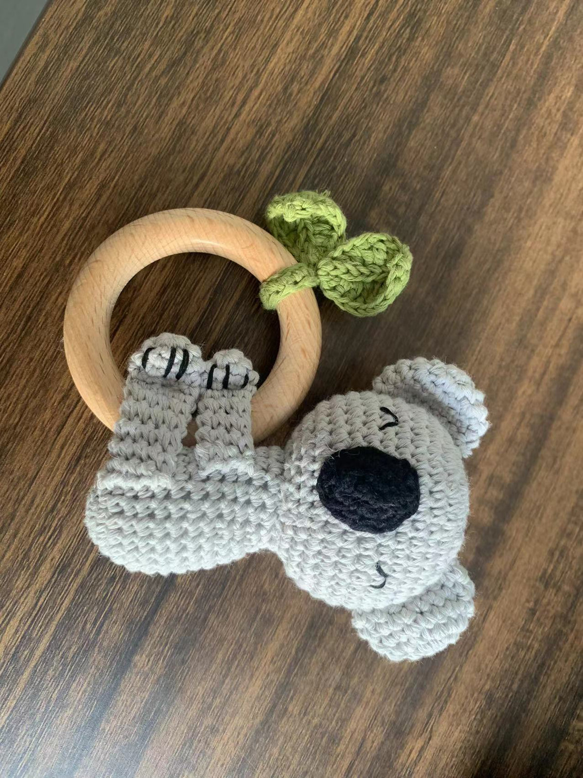 KloGoo™ Handmade Wool Baby Rattle Teething Toy